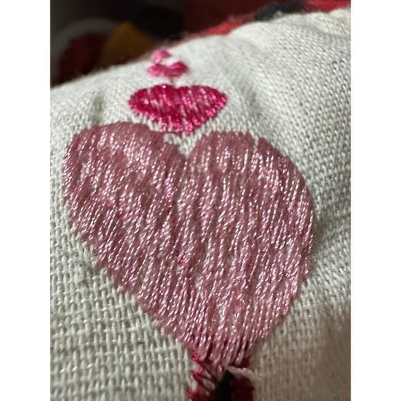 Secret Celebrity Gnome Zipper insert heart Love Pillow Tags 16 x 11 handstitched - Picture 10 of 10